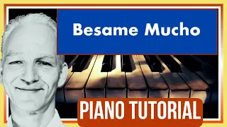 Besame Mucho piano tutorial, bar style