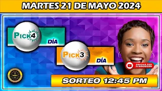 Resultado PICK3 AND PICK4 DIA Resultado del MARTES 21 de Mayo DE 2024 ✅🥇🔥💰