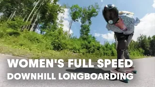 Women's Downhill Longboarding at Full Speed. | Red Bull No Paws Down