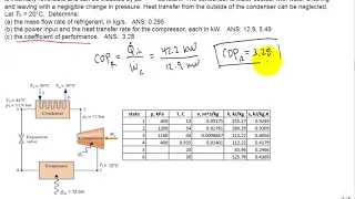 me4293 Refrigeration polytropic compressor and water cooled condenser with exergy calc