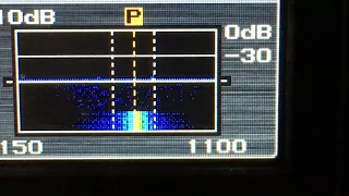 Yeasu FTDX1200 live audio scope