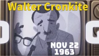 Walter Cronkite Journalist Google Doodle. 100th Birthday of American Journalist "Walter Cronkite"