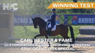 Carl Hester & Fame Win CDI3* Grand Prix Special | ICE Horseboxes All England Dressage Festival 2023