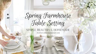 Spring Farmhouse Table Setting + Brunch Recipes!