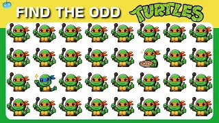 Find the ODD One Out 🔍 - Ninja Turtles Edition 🐢🥷🏻| Emoji Quiz | Easy, Medium, Hard