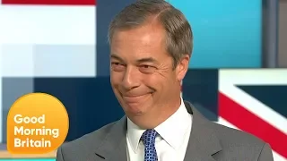 Nigel Farage Reveals He Would Work With Any Party to Deliver No-Deal Brexit | Good Morning Britain