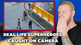 Real Life Superheroes Caught On Camera REACTION | OFFICE BLOKES REACT!!