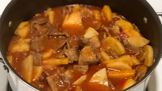 Como hacer Bistec Ranchero con Papa - rápido y sencillo | La Cocina del Gera