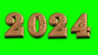 Happy New year Green Screen 2024 Video || Good luck 2024