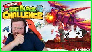 BATTLE DRAGONS IN SKYBLOCK!! (Minecraft)