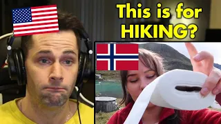 American Reacts to Packing For a Hike in Norway