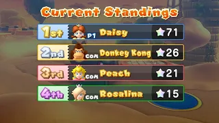 Mario Party 10 Mario Party #559 Daisy vs Peach vs Rosalina vs DK Airship Central Master Difficulty