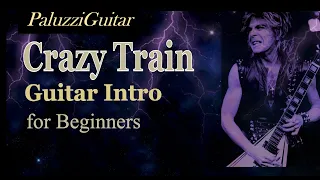 Crazy Train Guitar Intro for Beginners [Slow Speed Practice Loops Lesson]