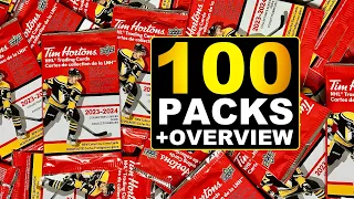 Opening 100 Packs of 2023-24 Upper Deck Tim Hortons Hockey Cards - NHL Trading Cards