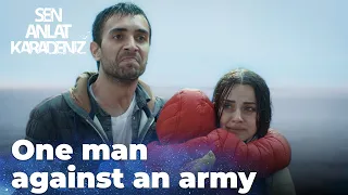 Tahir and Nefes are on the edge of the cliff - Sen Anlat Karadeniz | Lifeline - Short Scenes