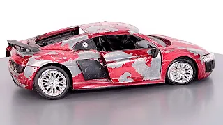 Restoration Damaged Diecast Audi R8 V10 Plus Abandoned Resurrection