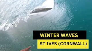 Surfing in St Ives (Cornwall, UK)