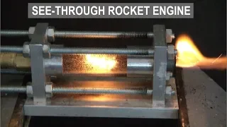 Transparent Hybrid Rocket Engine - Acrylic and Oxygen - ElementalMaker