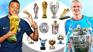 Kylian Mbappe Vs Erling Haaland All Trophies & Awards