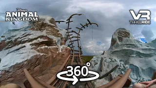 360° EXPEDITION EVEREST onride POV Animal Kingdom VR Roller Coaster ride through the Himalayas