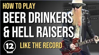 Beer Drinkers & Hell Raisers - ZZ Top | Guitar Lesson