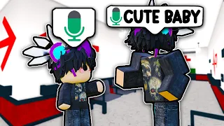Matching AVATARS As A BABY In MM2 VOICE CHAT 3... (Murder Mystery 2)