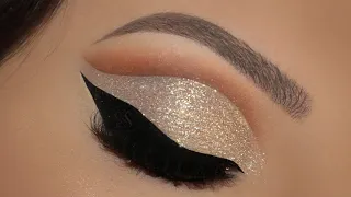 Glitter Glam Champagne Cut Crease | Melissa Samways