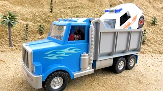 Забавная история про спасательные машинки - трактор экскаватор - BIBO и Игрушки