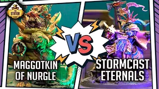 Maggotkin of Nurgle vs Stormcast Eternals | Репорт 2000 pts | Age of Sigmar