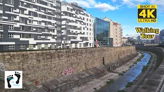 💥 Wien, Vienna, Wienfluss, Schönbrunner Schloßstrasse, Margaretengürtel, City Walk, 4k, 60fps