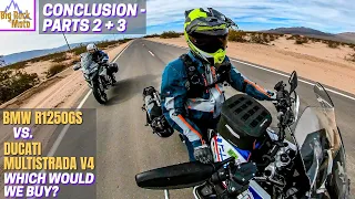 Ducati Multistrada V4 vs. BMW R1250GS | Battle of the Giants (Parts 2+3)