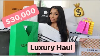 $30,000 LUXURY UNBOXING HAUL | unboxing my first chanel !!