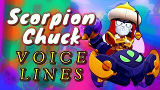 Scorpion Chuck voice lines and quotes (Italian + English Subtitles) - dialogues Brawl Stars