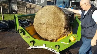 Hustler SL360 X Bale Feeder on TL100