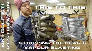 Vapour Blasting Engine Parts - Golf Episode 18 -1983 Volkswagen Mk1 Golf GTI  Restoration