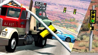 Broken Traffic Lights Crashes | BeamNG.drive