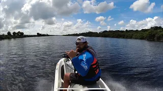 Crossing Lake Okeechobee on JET SKI’S. 163 mile round trip. SeaDoo Breaks down