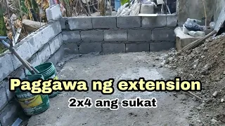 PAGPAGAWA NG EXTENSION SA BAHAY 2X4 METERS ANG SUKAT//DAY1&2//PART3//Honeyjen