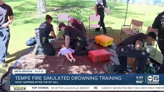 Tempe fire crews train with simulated drowning