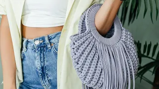 THE MOST FASHIONABLE ACCESSORY OF SUMMER 2021!!!! FRINGED BAG/CROCHETED BAG