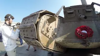 Tank 100 years - WW1 Mark IV tank at Trafalgar Square celebration