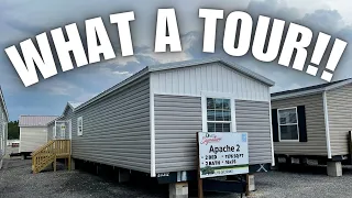 Maybe the SINGLE WIDE mobile home tour of the year! 2 & 3 bedroom Prefab Houses!