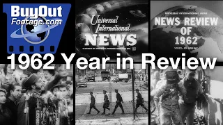 1962 Year in Review Headlines | HD Stock Footage