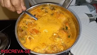 CALDO DE CABEÇA DE CAMARÃO