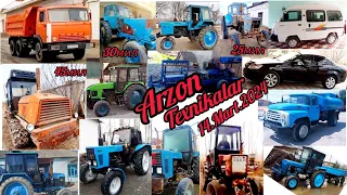 Arzon TEXNIKALAR 14.Mart2024 Belarus Mtz Ttz T28 T40 Yumz Zil-130 Kamaz Mashinalar Narxi Epika Damas