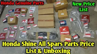 Honda Shine Spare Parts Price List | Honda Genuine Parts | Honda Two Wheelers Orignal Spare Parts