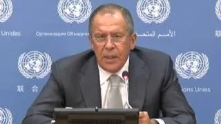 Брифинг С.Лаврова 26.09.2014 «на полях» 69-й сессии Генеральной Ассамблеи ООН, Нью-Йорк