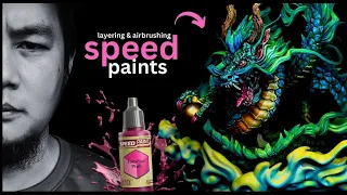 Airbrushing & Layering The Army Painter Speedpaint 2.0 🎨 Printed Obsession