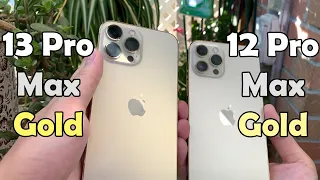 iPhone 13 Pro Max Gold vs iPhone 12 Pro Max Gold (Gold Color Comparison)