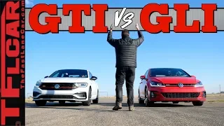 Drag Race - Is The 2019 Golf GTI REALLY Quicker than the Jetta GLI?